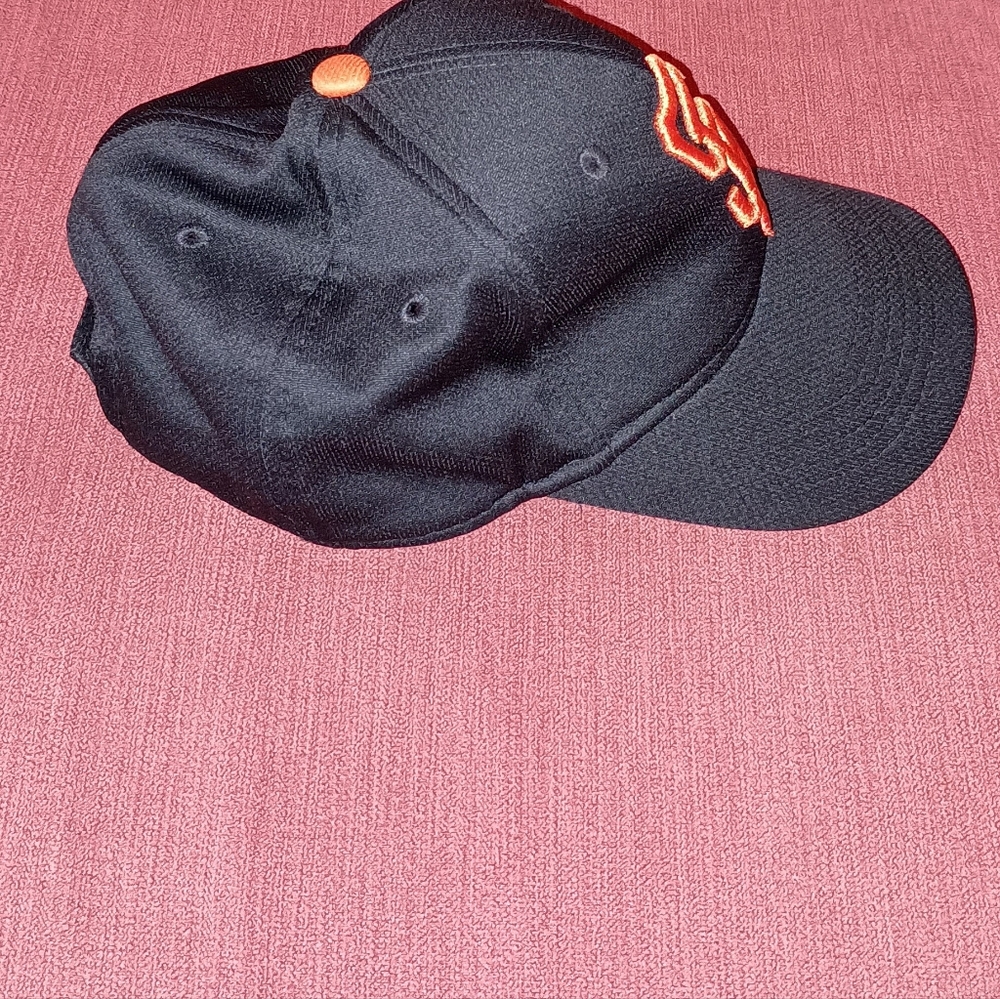 OC Sports San Francisco Giants Youth Black Orange Embroidered Cap - Picture 7 of 7